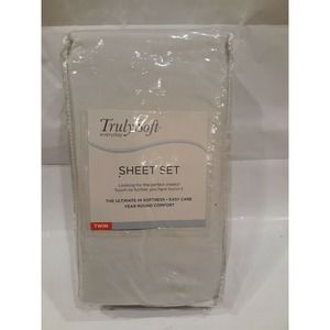 Truly Soft Everyday Sheet Set Twin in Silver Bedroom Bed